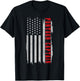 Patriotic Pontoon Captain Vintage US Flag Pontooning T-Shirt - T-Shirt | Black