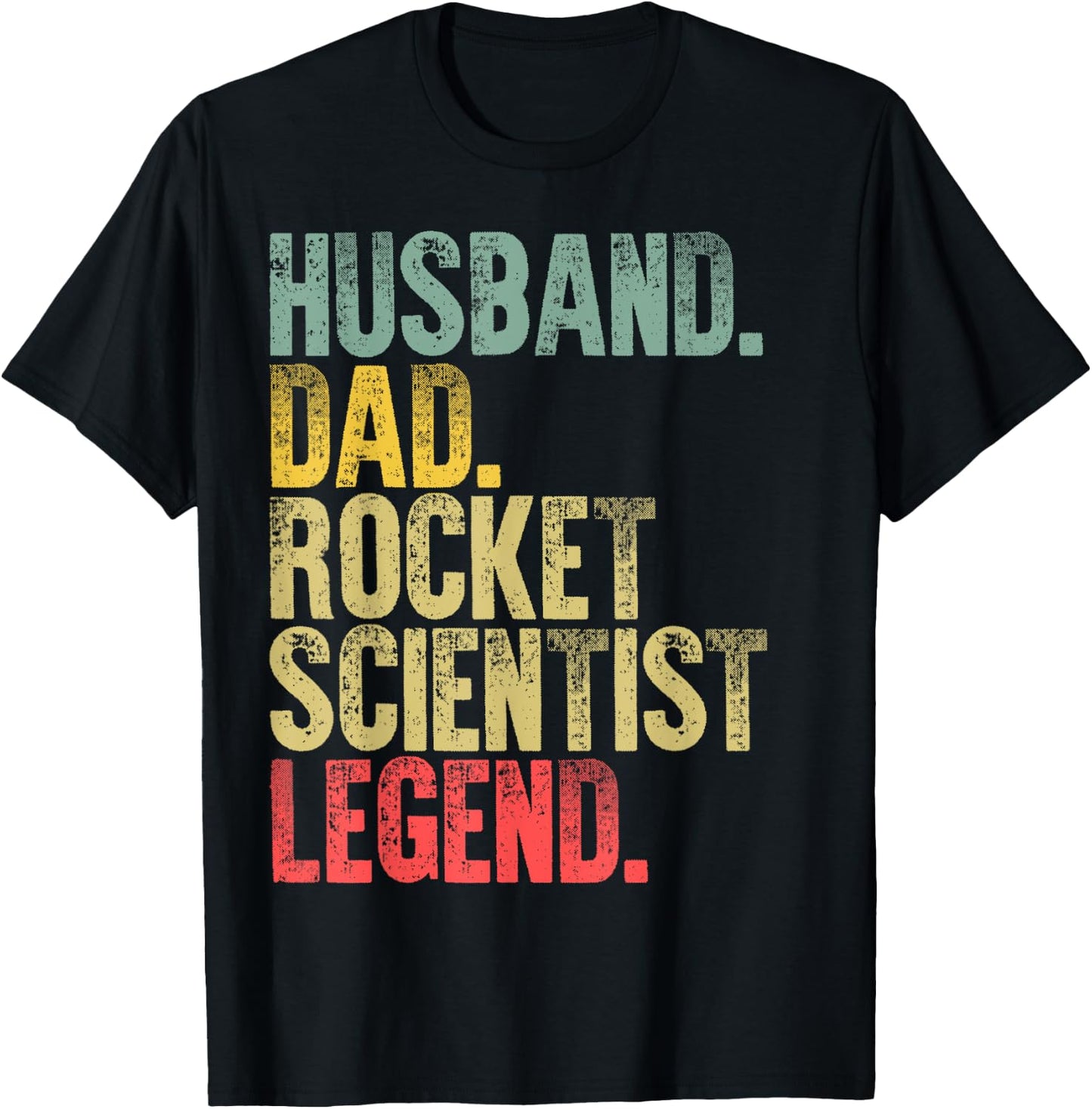 Vintage Shirt Husband Dad Rocket Scientist Legend Retro T-Shirt - T-Shirt | Black