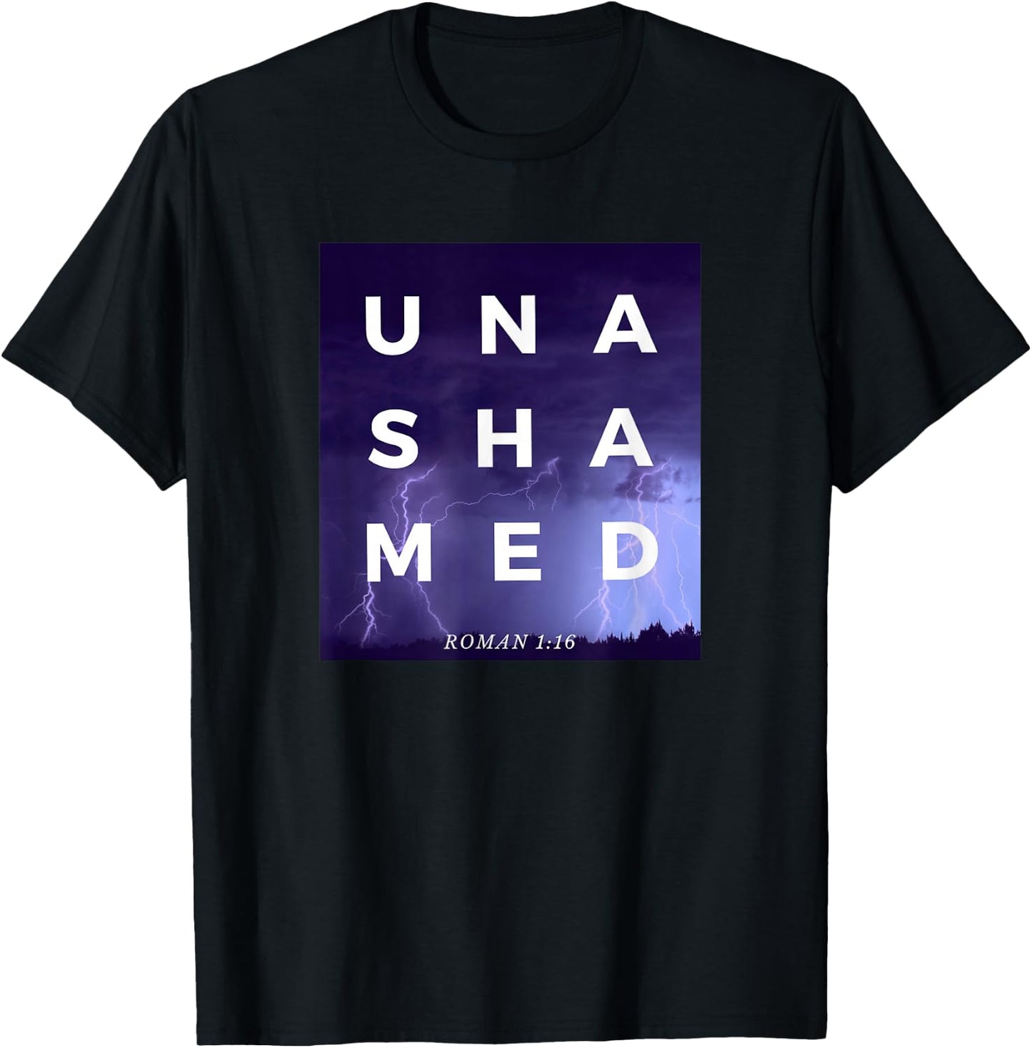 Unashamed 116 Unashamed Tour Roman 1:16 Men's Women's Kid's T-Shirt - T-Shirt | Black