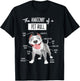 Anatomy Of A Pitbull Dog Lover T-Shirt - T-Shirt | Black