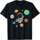 Dot Day Shirts Kids Boys Toldders Astronaut Space Planets T-Shirt - T-Shirt | Black