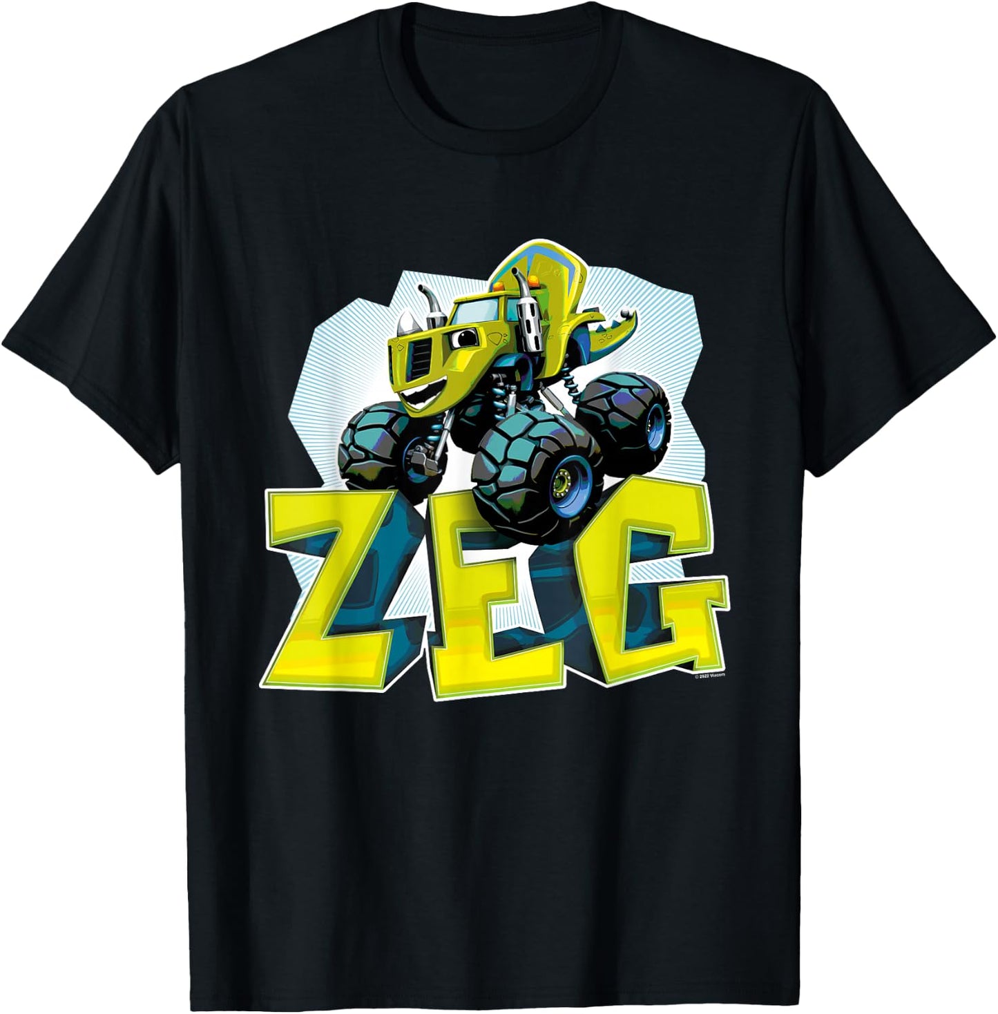 Blaze and the Monster Machines Zeg Badge T-Shirt - T-Shirt | Black