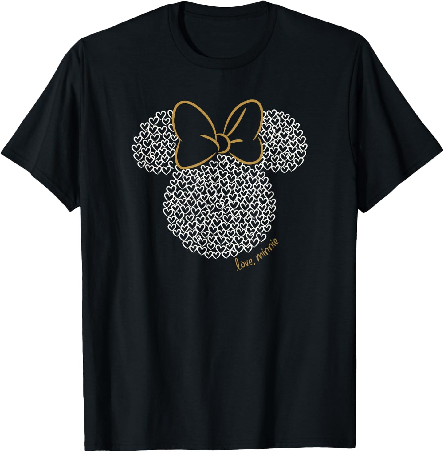 Disney Mickey and Friends Minnie Doodle Love Ears T-Shirt - T-Shirt | Black