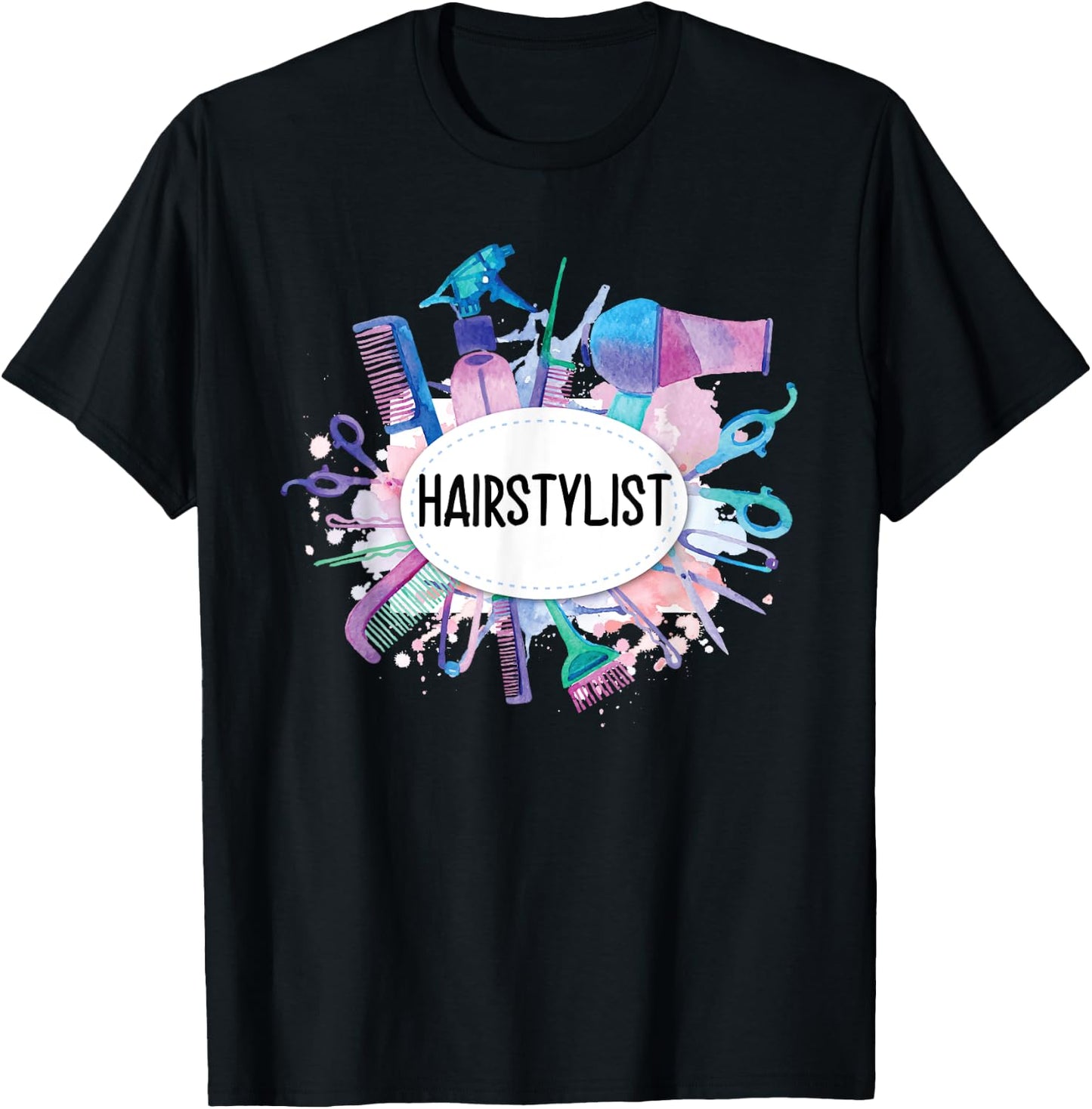 Barber Hairdresser Women Gift Hairstylist T-Shirt - T-Shirt | Black