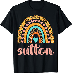 Sutton Sutton Name Birthday Shirt Gift T-Shirt - T-Shirt | Black