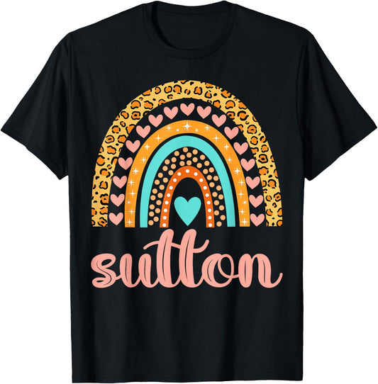 Sutton Sutton Name Birthday Shirt Gift T-Shirt - T-Shirt | Black