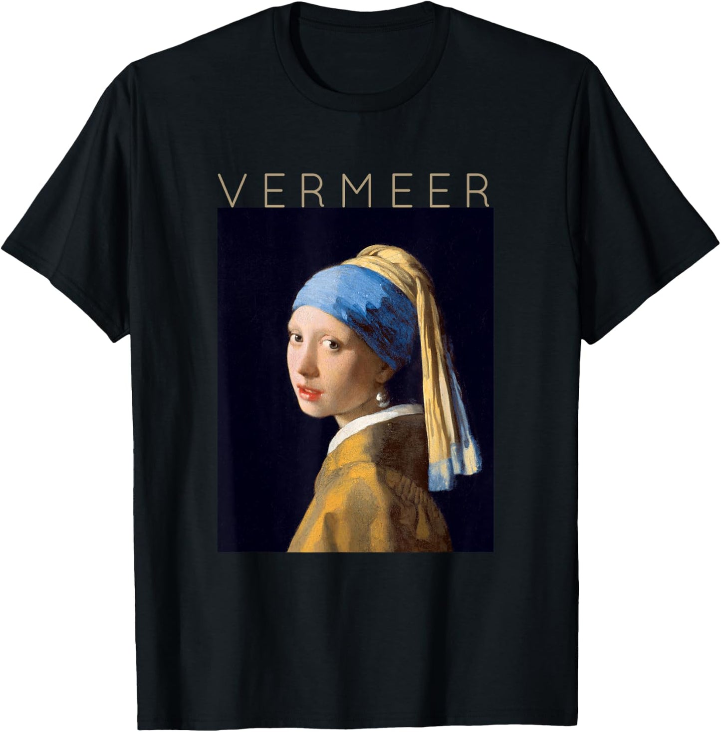 Johannes Vermeer - For Artists - Girl With a Pearl Earring T-Shirt - T-Shirt | Black