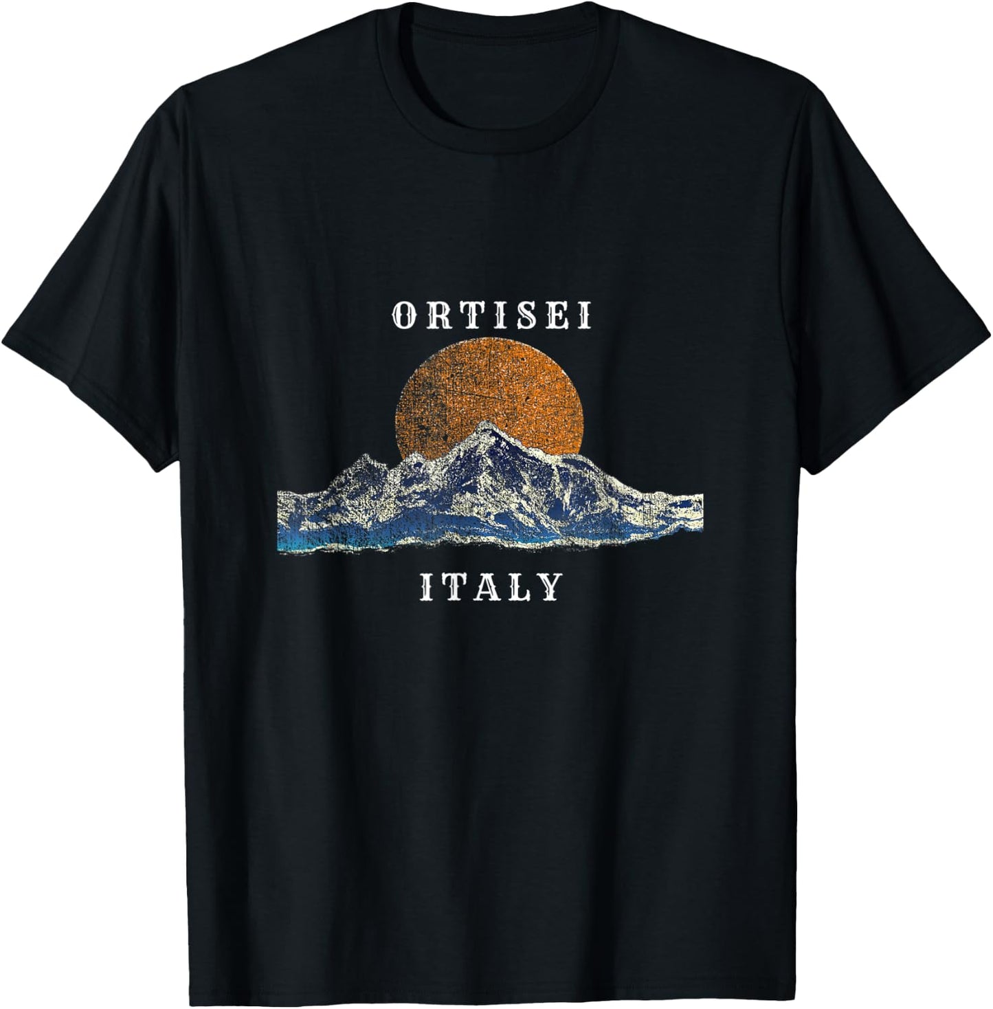 Mountains of Ortisei Italy T-Shirt - T-Shirt | Black