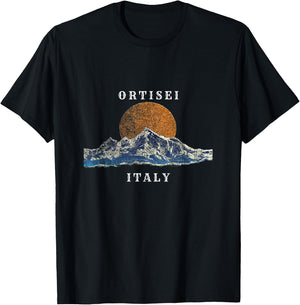 Mountains of Ortisei Italy T-Shirt - T-Shirt | Black