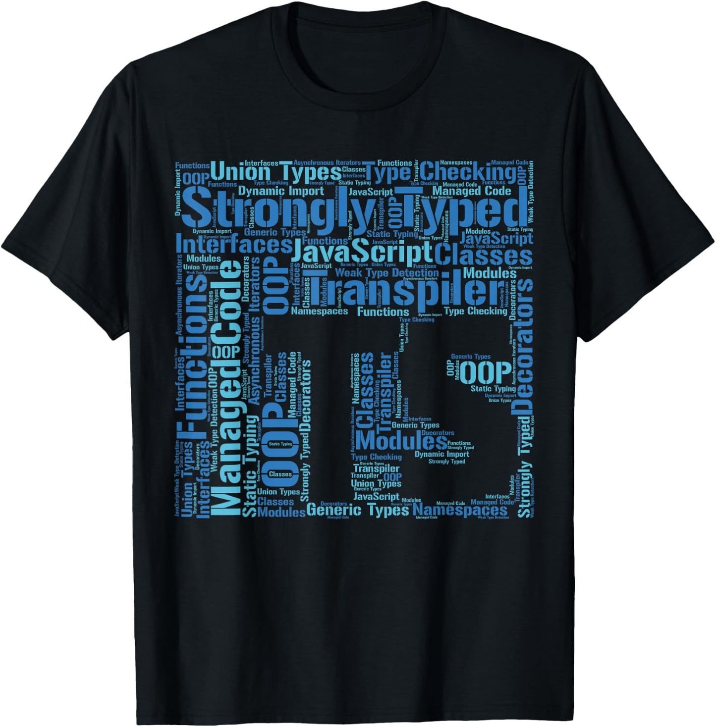Original TypeScript Cloud | JavaScript T-Shirt - T-Shirt | Black