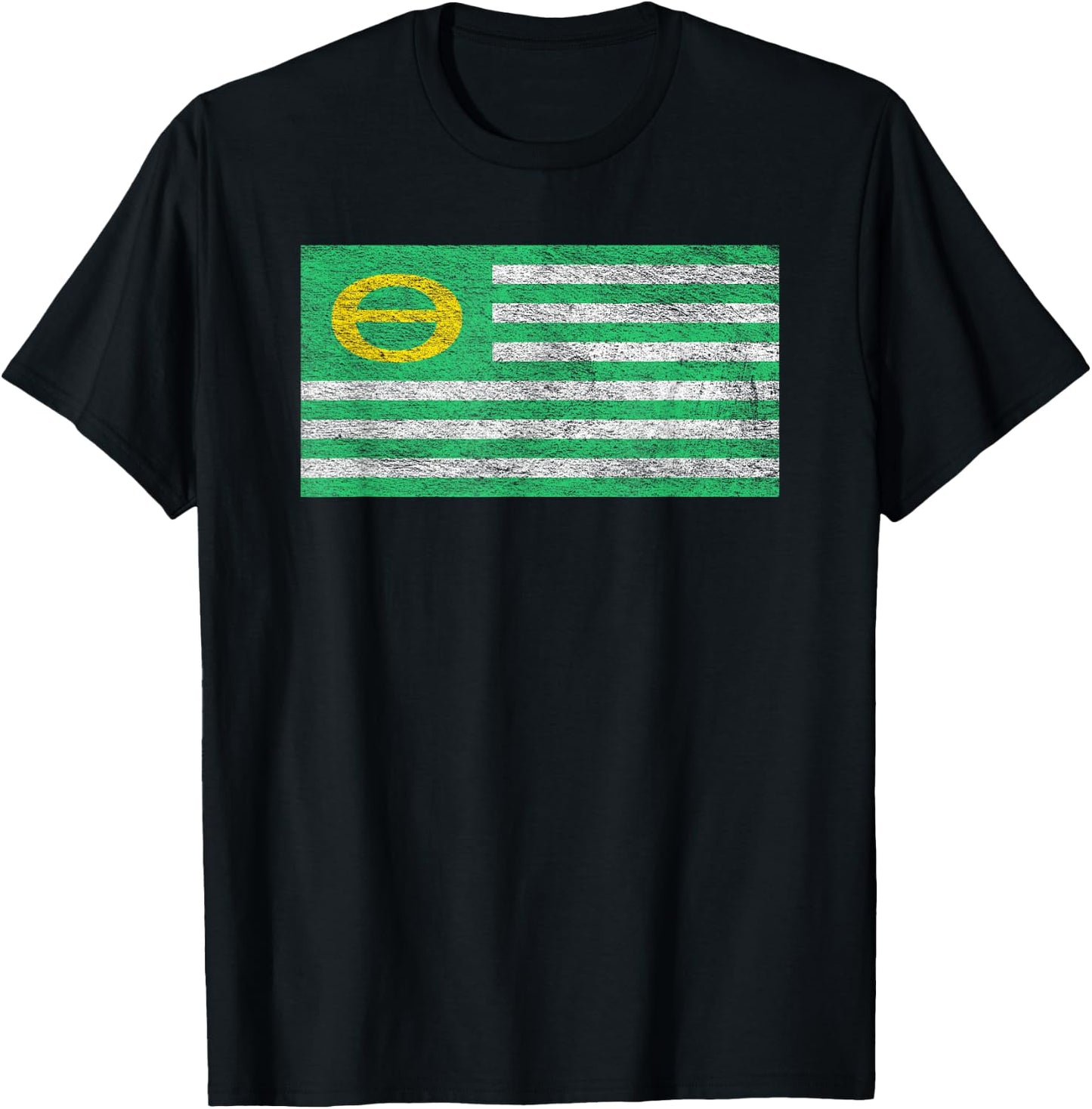 Ecology Flag Environmentalism Earth Day T-Shirt - T-Shirt | Black
