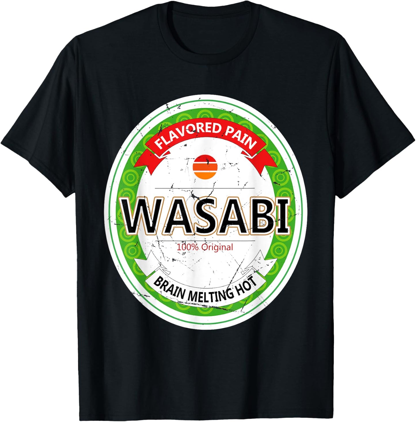 Wasabi Funny Japanese Sushi Condiment Halloween Costume T-Shirt - T-Shirt | Black