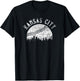 Vintage Kansas City Missouri Skyline Apparel T-Shirt - T-Shirt | Black