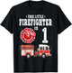 Sound The Alarm I'm 1 Funny Future Firefighter Birthday T-Shirt - T-Shirt | Black