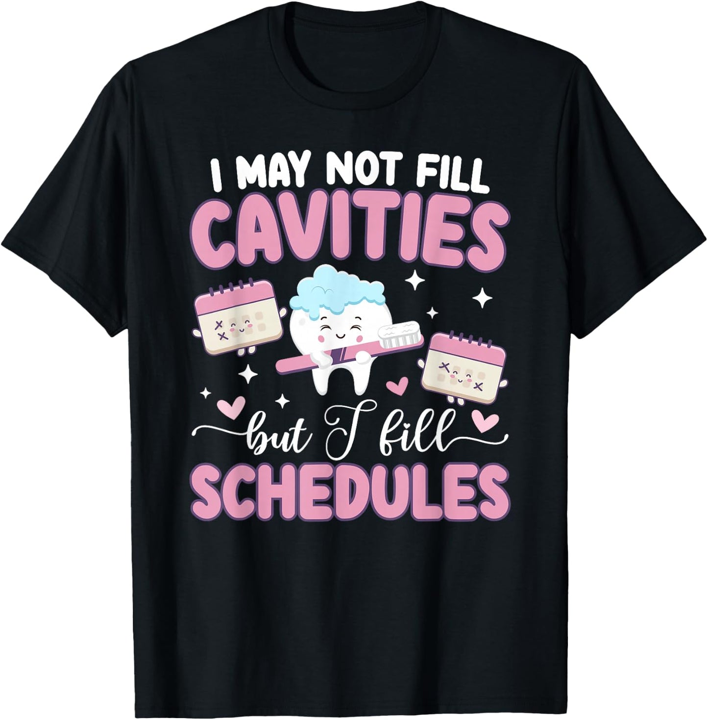 Best Dental Receptionist Appreciation Dentist Receptionist T-Shirt - T-Shirt | Black
