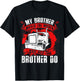 My Brother Moves The Worlds Proud Trucker's Grandkid T-Shirt - T-Shirt | Black