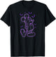Disney - Mickey Purple Lighting Outline Halloween T-Shirt - T-Shirt | Black