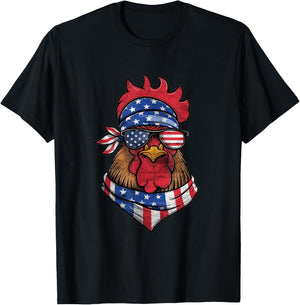 4th Of July Boys Kids Fourth Of July American Bald Eagle T-Shirt - T-Shirt | Black