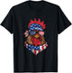 4th Of July Boys Kids Fourth Of July American Bald Eagle T-Shirt - T-Shirt | Black