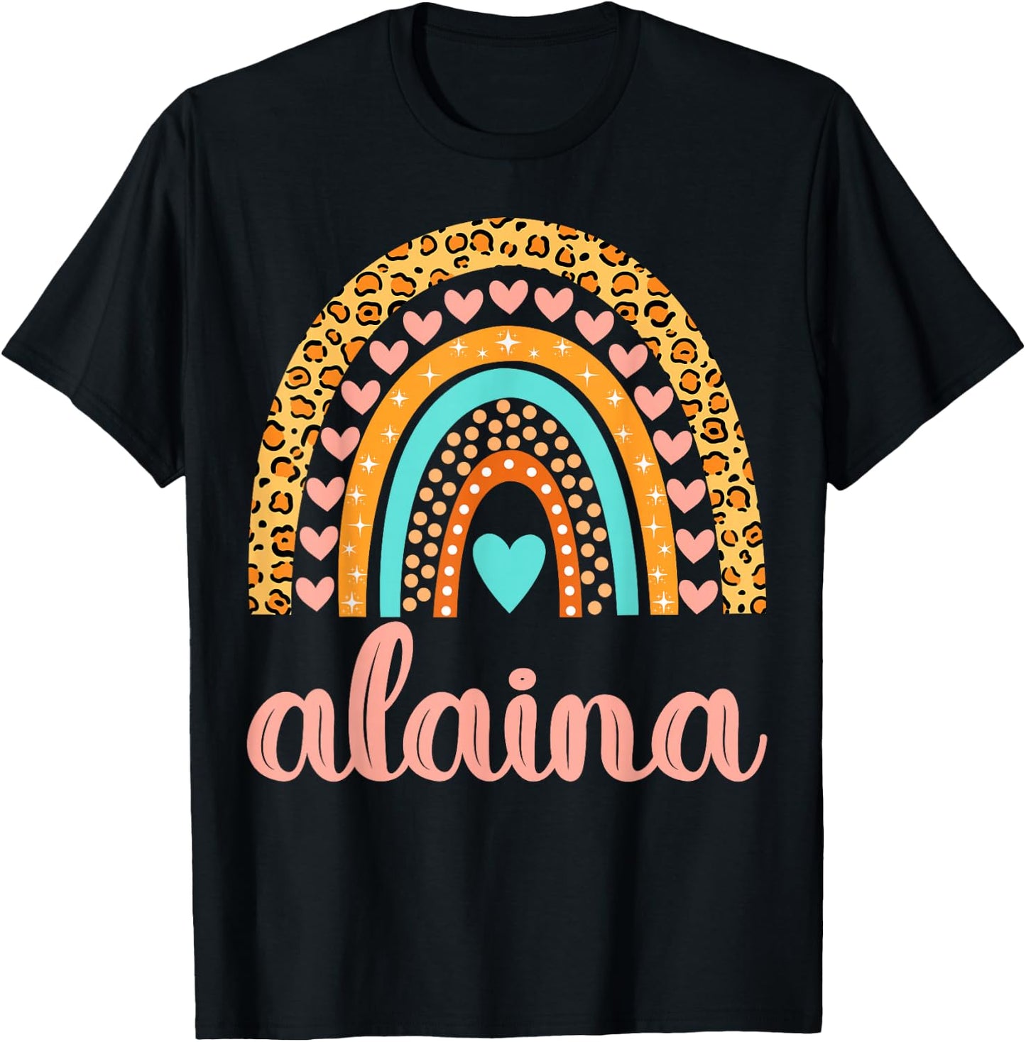 Alaina Alaina Name Birthday Shirt Gift T-Shirt - T-Shirt | Black