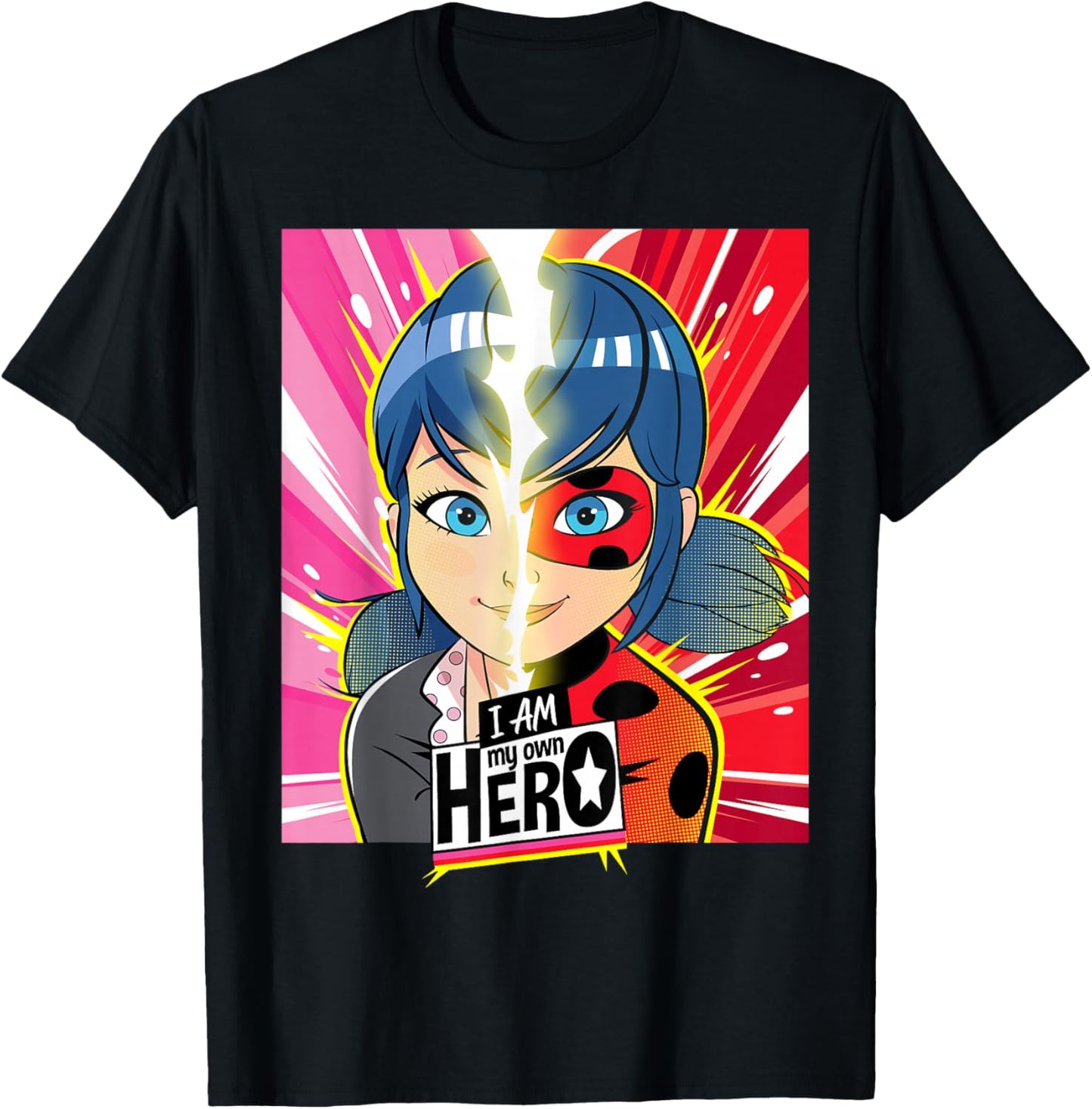 Miraculous Collection Ladybug My Own Hero Small T-Shirt - T-Shirt | Black