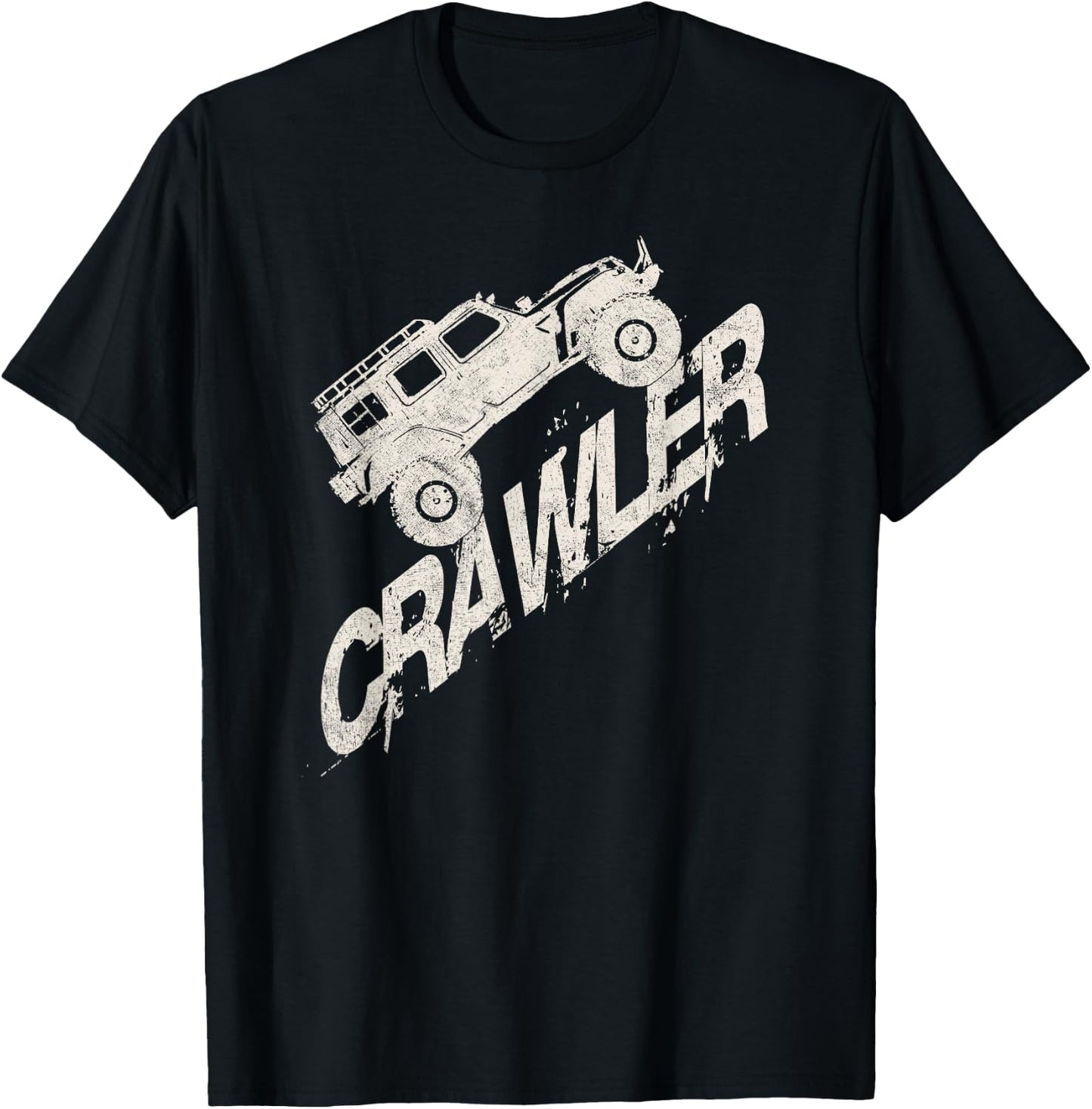 Crawler Rc Car Rock Scaler Scale Rc Offroad Truck Clawling T-Shirt - T-Shirt | Black