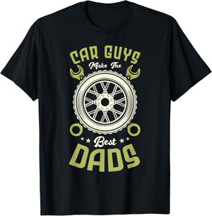 Car guys make the best dads Car mechanic Funny Mechanic T-Shirt - T-Shirt | Black