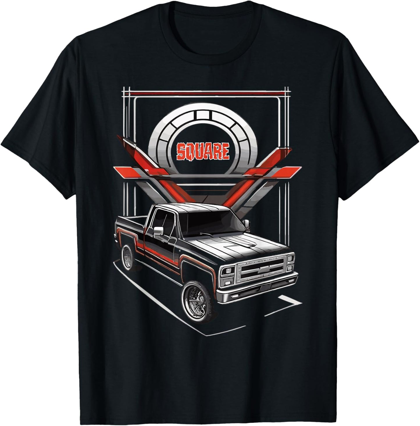 Square Body Truck T-Shirt - T-Shirt | Black