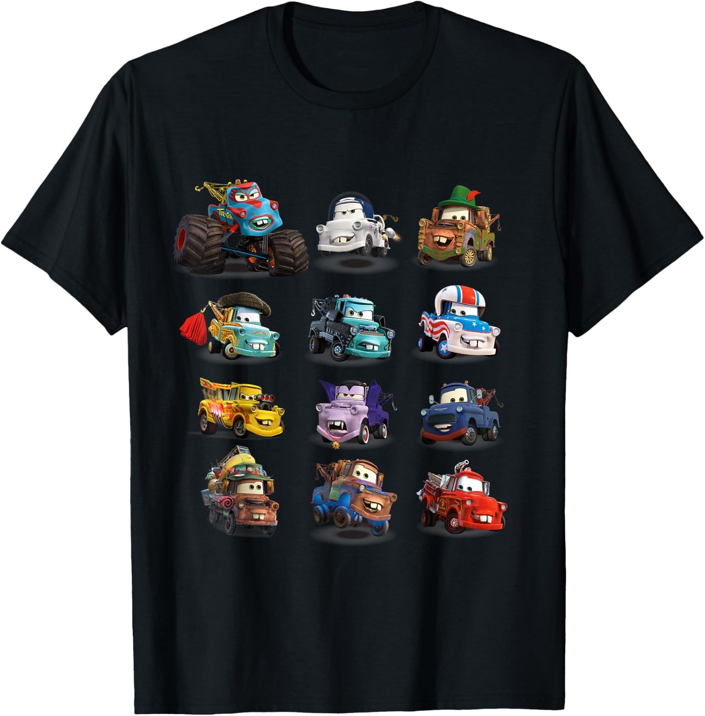 Disney and Pixar’s Cars Many Maters T-Shirt - T-Shirt | Black