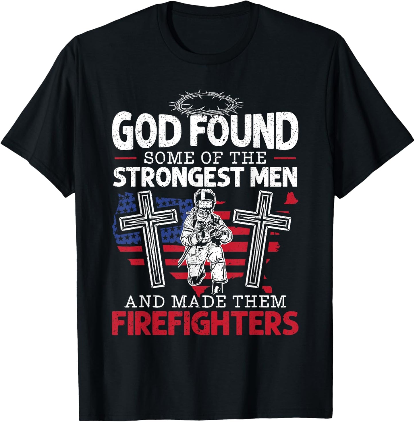 Christian Firefighter Fire Department Fire Service T-Shirt - T-Shirt | Black