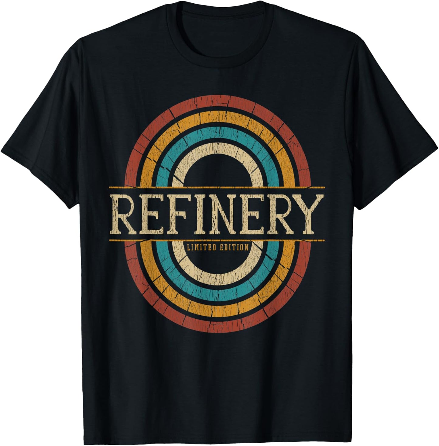 Refinery Vintage Retro T-Shirt - T-Shirt | Black