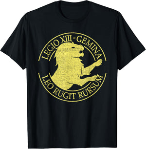 Legio XIII Gemina Roman Legion Empire Pedites Legionary T-Shirt - T-Shirt | Black