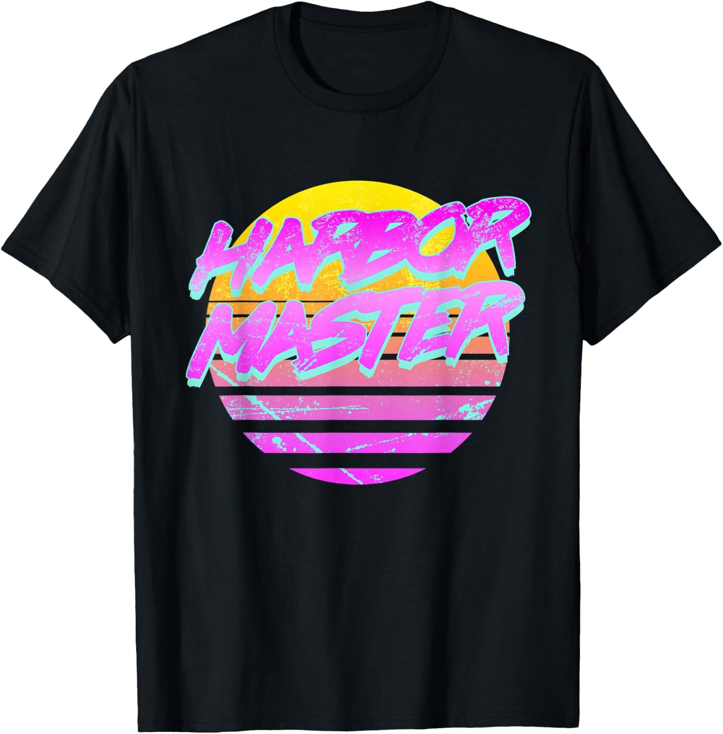 Vintage Retro Harbor Master T-Shirt - T-Shirt | Black