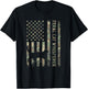 Feral Cat Whisperer Dad Camo USA Flag T-Shirt - T-Shirt | Black