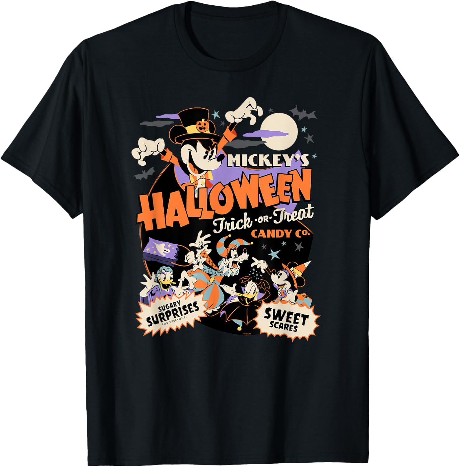 Disney Mickey’s Halloween Trick or Treat Candy Co. Small T-Shirt - T-Shirt | Black