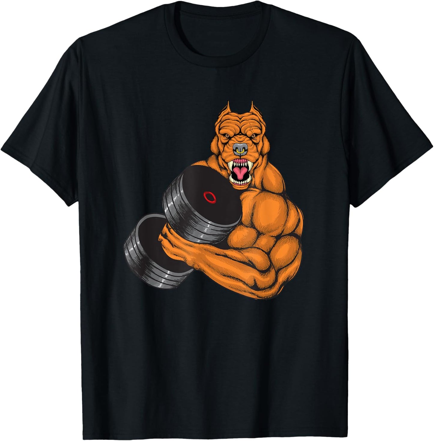 Pit Bull Gym Fitness - Weightlifting Deadlift Bodybuilding T-Shirt - T-Shirt | Black