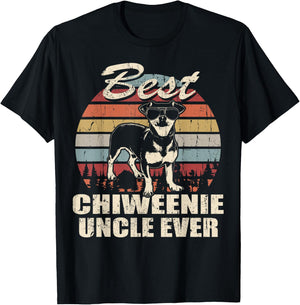 Best Chiweenie Uncle Ever Funny Gift Father's Day For T-Shirt - T-Shirt | Black