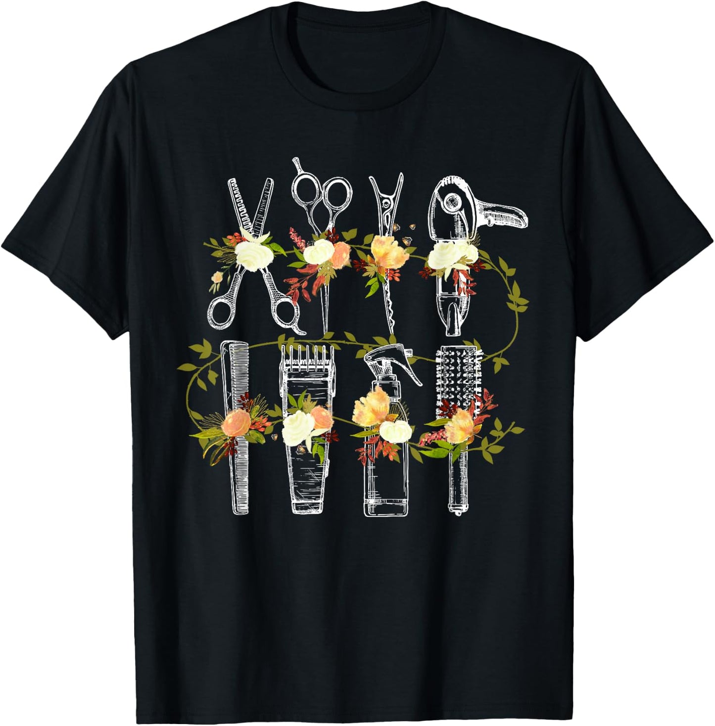 Funny Hair Stylist Tools Gift Hairdresser Women Barber Shop T-Shirt - T-Shirt | Black
