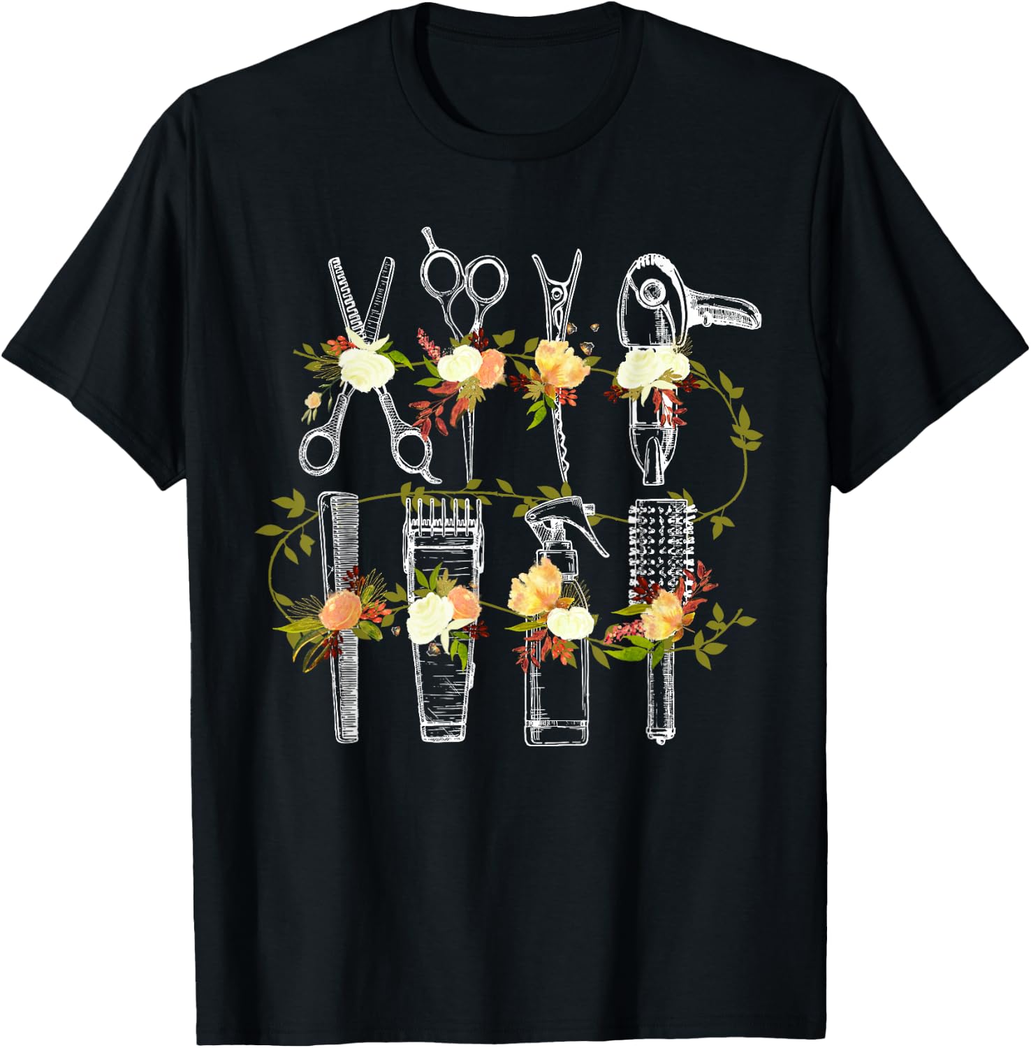 Funny Hair Stylist Tools Gift Hairdresser Women Barber Shop T-Shirt - T-Shirt | Black
