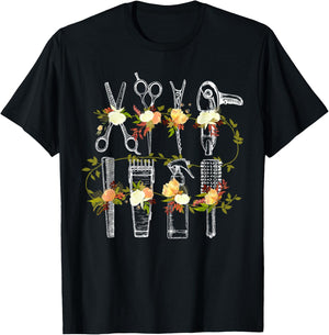 Funny Hair Stylist Tools Gift Hairdresser Women Barber Shop T-Shirt - T-Shirt | Black