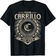 Team CARRILLO Lifetime Member Vintage CARRILLO Family T-Shirt - T-Shirt | Black