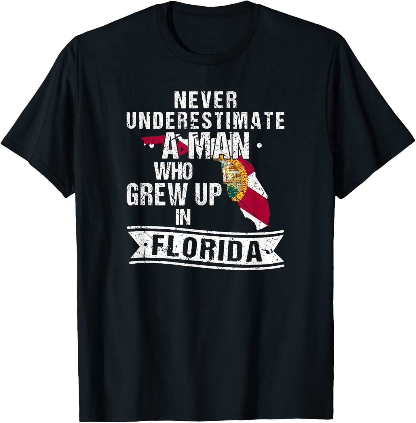 Flo Grown Design Native Florida T-Shirt - T-Shirt | Black