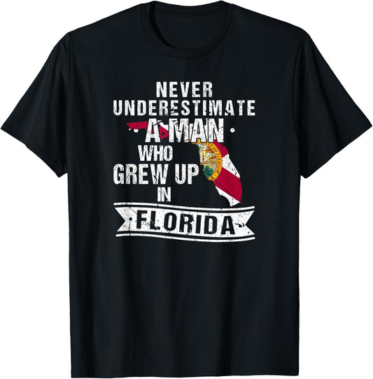 Flo Grown Design Native Florida T-Shirt - T-Shirt | Black