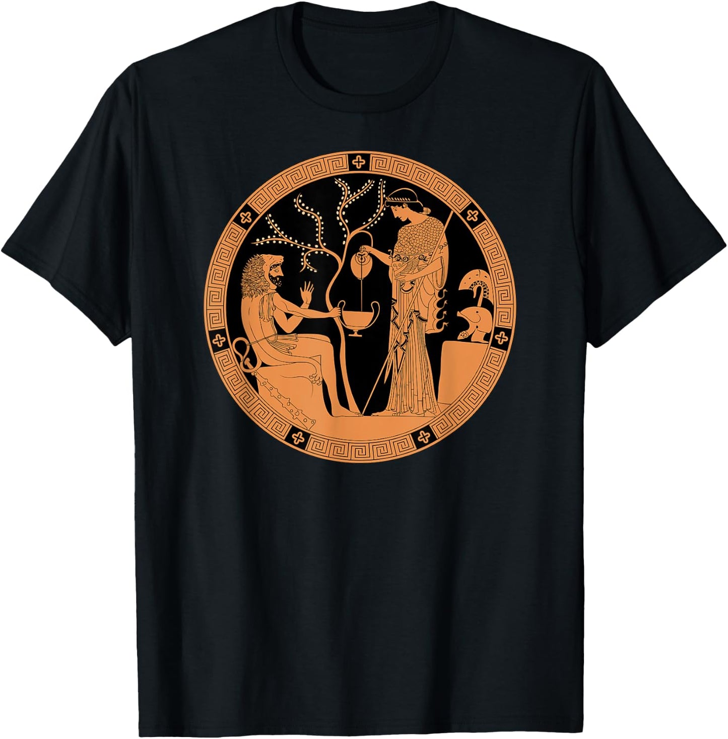 Athena and Heracles T-Shirt - T-Shirt | Black