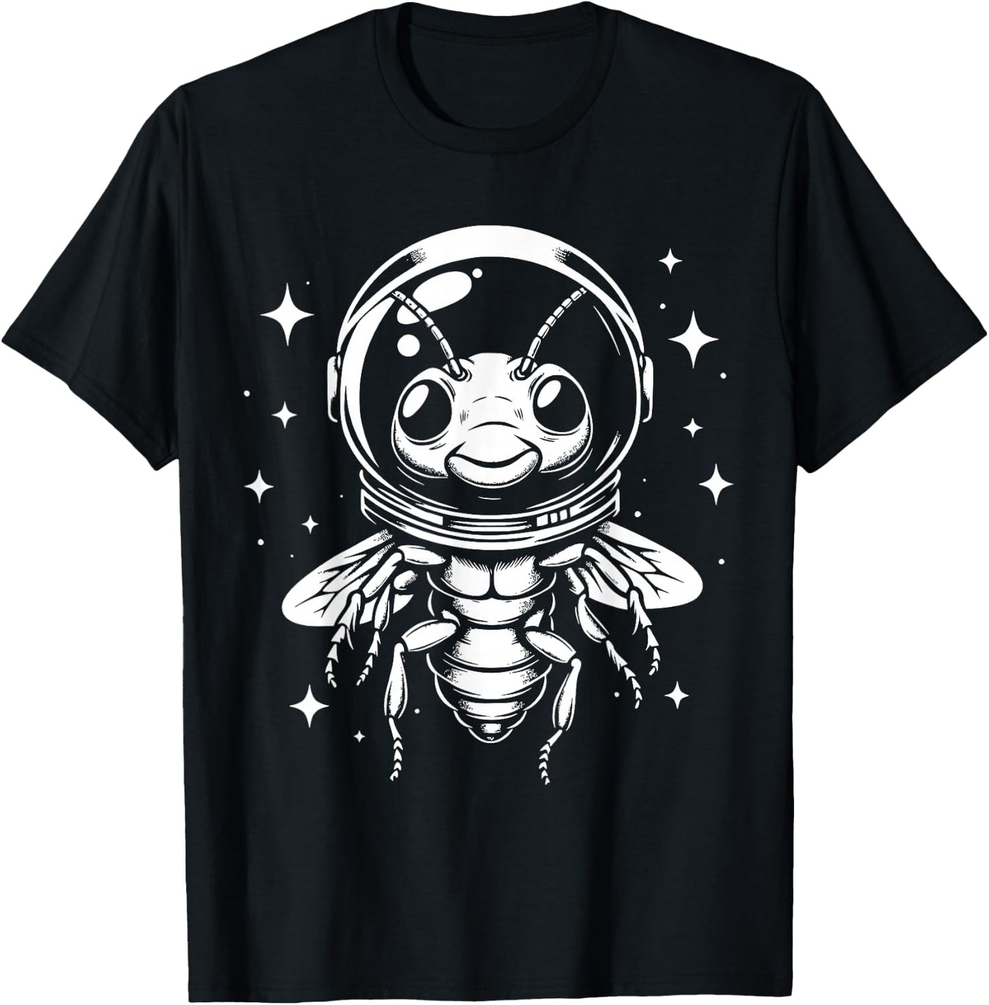Gnat Dad Mom Space - Astronaut Gnat T-Shirt - T-Shirt | Black