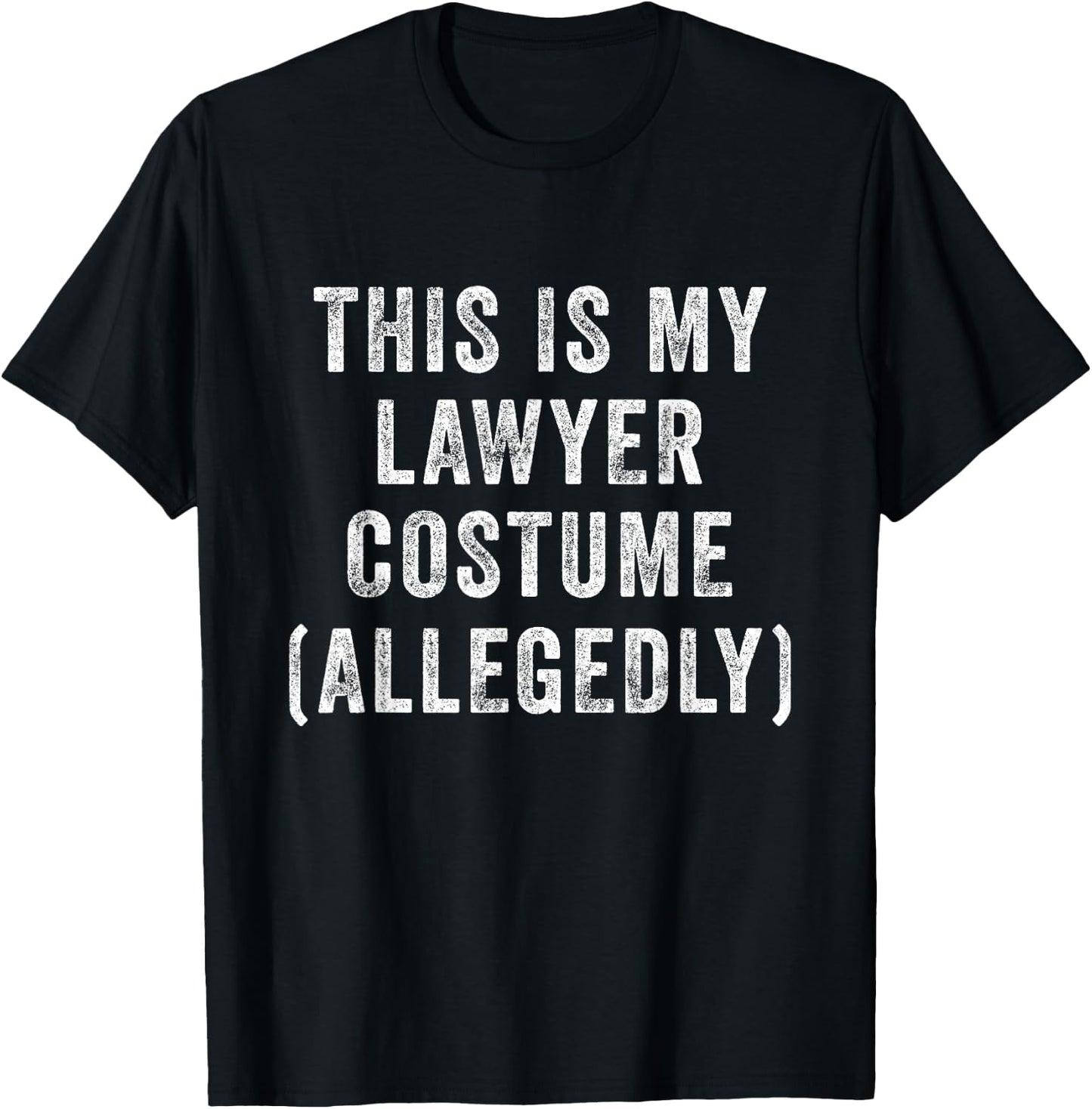 Lawyer Costume Funny Last Minute Law Student Halloween T-Shirt - T-Shirt | Black