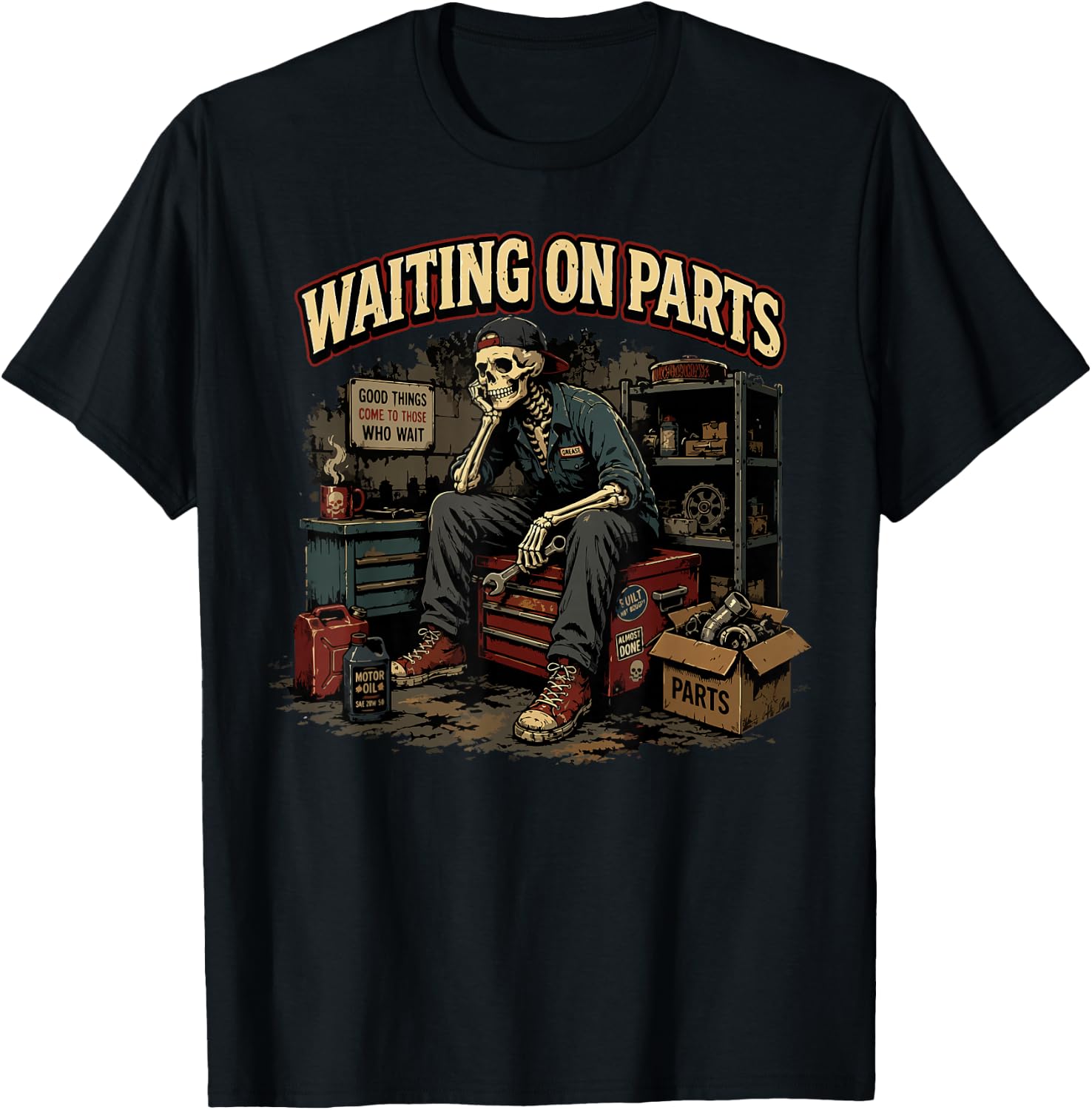 Car Technician Men Auto Repair Mechanic T-Shirt - T-Shirt | Black