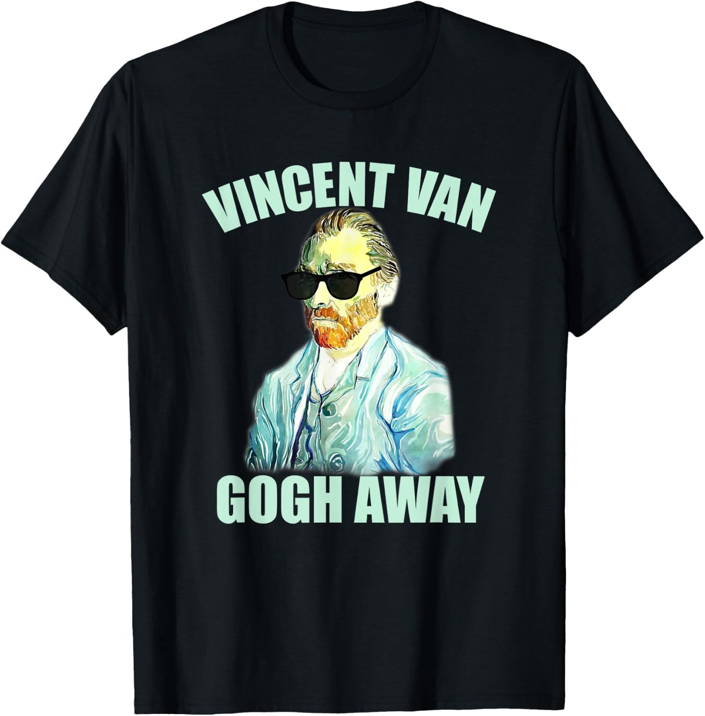 Van Gogh Shirt Vincent Van Gogh Away T Shirt Art Print T-Shirt - T-Shirt | Black