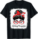 Dietary Manager Bleached Messy Bun Appreciation Day T-Shirt - T-Shirt | Black