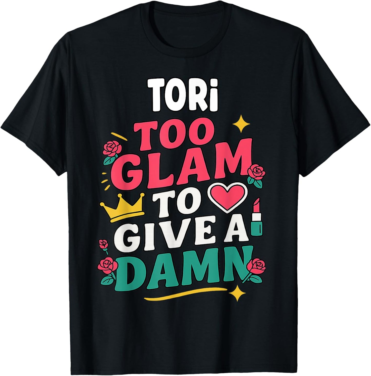 TORI Personalized Women's Gift Custom TORI T-Shirt - T-Shirt | Black